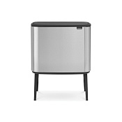 Brabantia Touch Bin Bo Мусорное ведро нажимн., нержавеющая сталь на 34л, цвет: нержавеющая сталь 316227