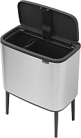 Brabantia Touch Bin Bo Мусорное ведро нажимн., нержавеющая сталь на 34л, цвет: стальной матовый 316227