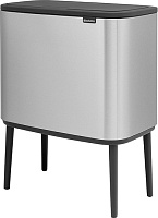 Brabantia Touch Bin Bo Мусорное ведро нажимн., нержавеющая сталь на 34л, цвет: стальной матовый 316227