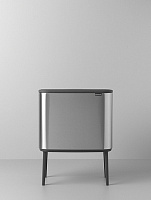 Brabantia Touch Bin Bo Мусорное ведро нажимн., нержавеющая сталь на 34л, цвет: стальной матовый 316227