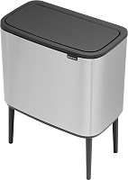 Brabantia Touch Bin Bo Мусорное ведро нажимн., нержавеющая сталь на 34л, цвет: стальной матовый 316227
