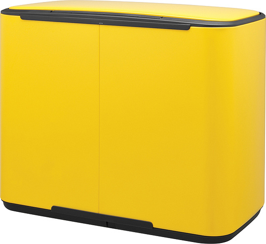 Brabantia Pedal Bin Bo Мусорное ведро с педалью, нержавеющая сталь на 36л, цвет: желтая маргаритка 121425
