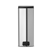 Brabantia Pedal Bin Мусорное ведро с педалью, нержавеющая сталь на 25л, цвет: нержавеющая сталь 369407