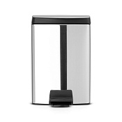 Brabantia Pedal Bin Мусорное ведро с педалью, нержавеющая сталь на 10л, цвет: нержавеющая сталь 395642