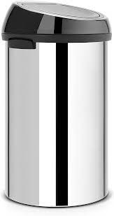Brabantia Touch Bin Мусорное ведро нажимн., нержавеющая сталь на 60л, цвет: стальной полированный 402586