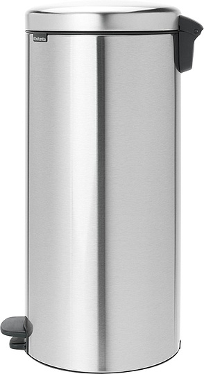 Brabantia NewIcon Мусорное ведро с педалью, нержавеющая сталь на 30л, цвет: стальной матовый 111822