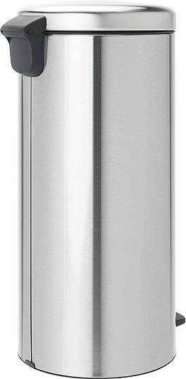 Brabantia NewIcon Мусорное ведро с педалью, нержавеющая сталь на 30л, цвет: стальной матовый 111822
