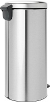 Brabantia NewIcon Мусорное ведро с педалью, нержавеющая сталь на 30л, цвет: стальной матовый 111822