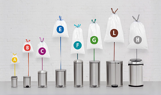 Brabantia NewIcon Мусорное ведро с педалью, нержавеющая сталь на 12л, цвет: белый 113864