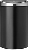 Brabantia Touch Bin Мусорное ведро нажимн., нержавеющая сталь на 40л, цвет: черный матовый 378768