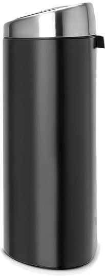 Brabantia Touch Bin Мусорное ведро нажимн., нержавеющая сталь на 40л, цвет: черный матовый 378768