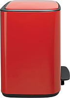 Brabantia Pedal Bin Bo Мусорное ведро с педалью, нержавеющая сталь на 34л, цвет: пламенно-красный 121166