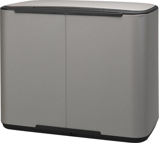 Brabantia Pedal Bin Bo Мусорное ведро с педалью, нержавеющая сталь на 34л, цвет: минерально-серый 121562