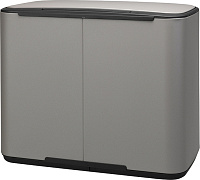 Brabantia Pedal Bin Bo Мусорное ведро с педалью, нержавеющая сталь на 34л, цвет: минерально-серый 121562