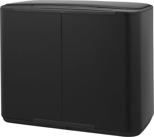Brabantia Pedal Bin Bo Мусорное ведро с педалью, нержавеющая сталь на 34л, цвет: черный матовый 121227