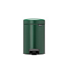 Brabantia NewIcon Мусорное ведро с педалью, нержавеющая сталь на 5л, цвет: зеленая сосна 304026