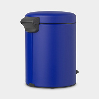 Brabantia NewIcon Мусорное ведро с педалью, нержавеющая сталь на 5л, цвет: минерально-синий 206849