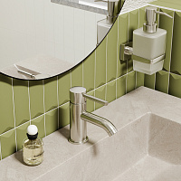 Wasserkraft Wern 4200 Смеситель для раковины на 1 отв., без дк, высота излива 6 см, цвет: никель 4205