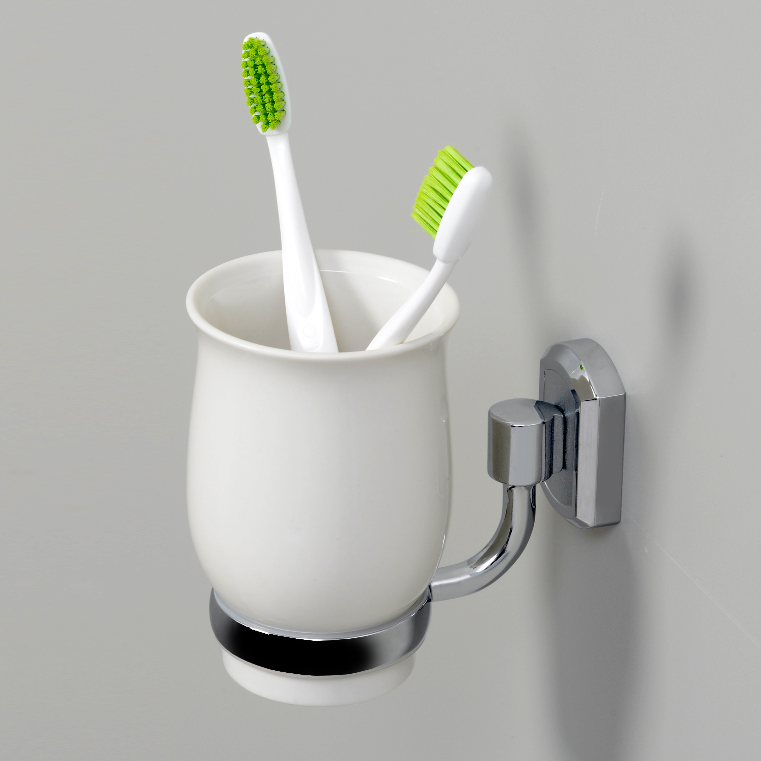 Wasserkraft Стакан для зубных щеток подвесной, фарфоровый цвет: хром K-24128