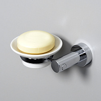 Wasserkraft Мыльница с керамической чашей, подвесная, цвет: хром K-28229