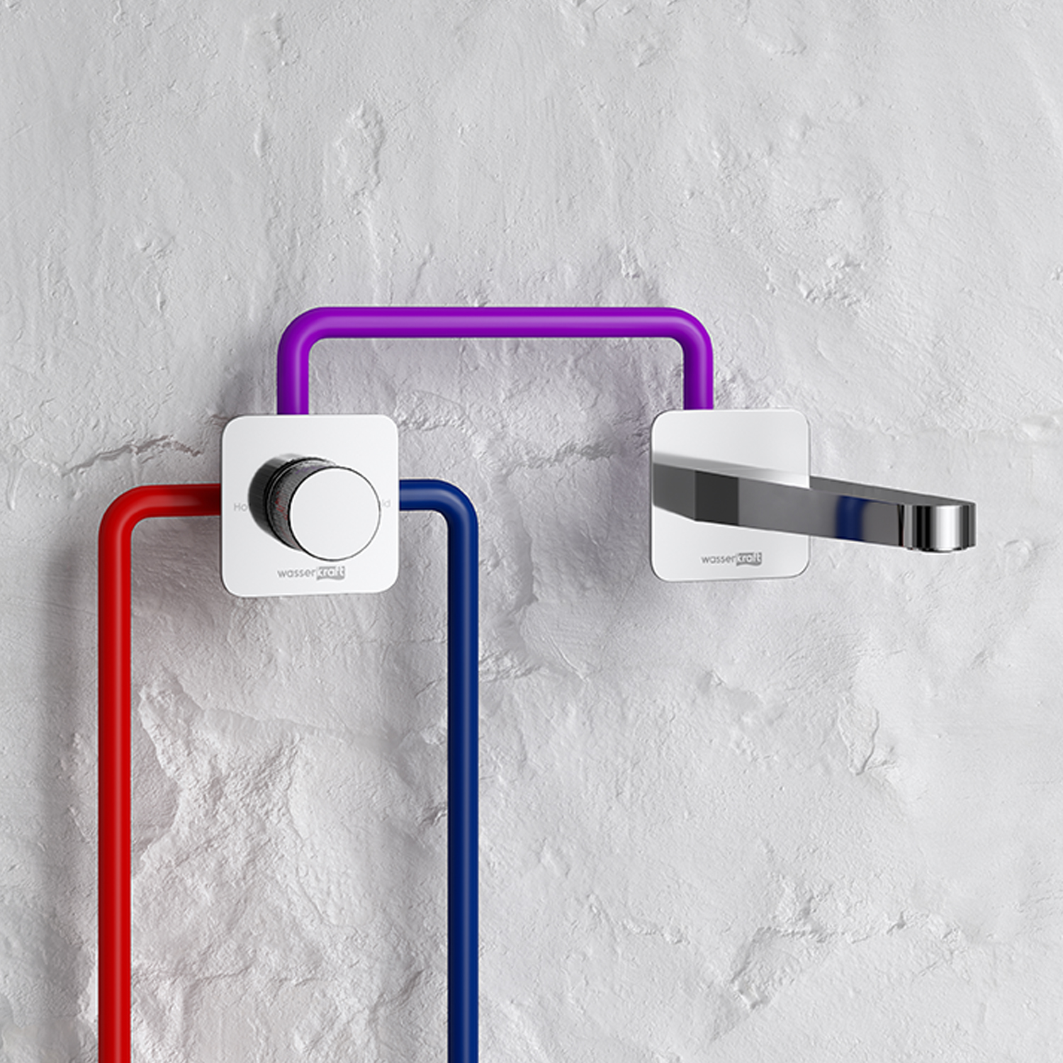 Wasserkraft Spree Смеситель для раковины: внешняя и внутренняя часть, излив, цвет: никель матовый A1451.274