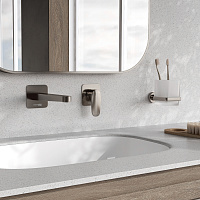 Wasserkraft Spree Смеситель для раковины: внешняя и внутренняя часть, излив, цвет: никель матовый A1451.274