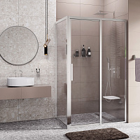 Wasserkraft Lopau Душевой уголок 120х90х200h см, правый, стекло прозрачное 6-8 мм, цвет: хром 32S07R