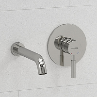 Wasserkraft Смеситель для раковины рычажный: внешняя и внутренняя часть, излив, цвет: хром глянцевый A41513