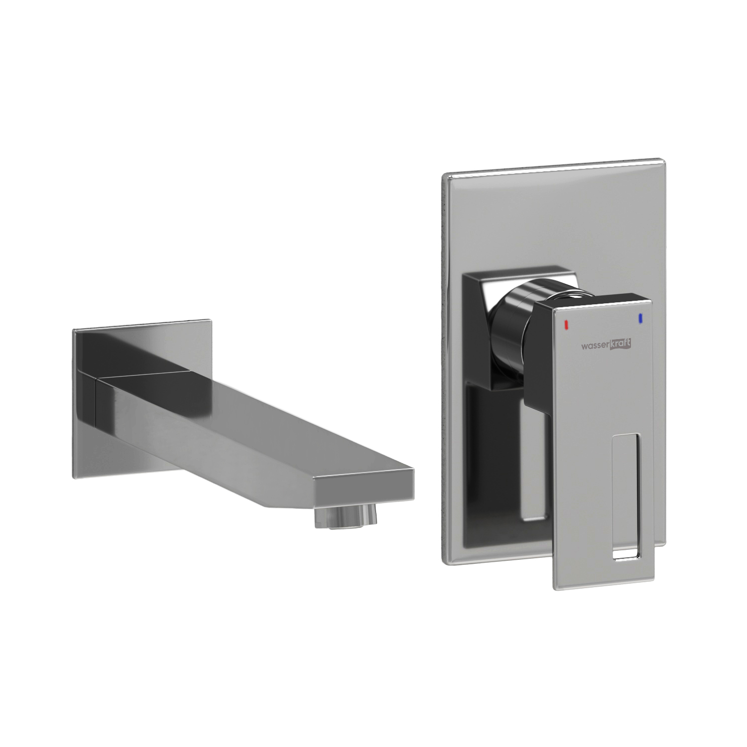 Wasserkraft Смеситель для раковины рычажный: внешняя и внутренняя часть, излив, цвет: хром глянцевый A15513