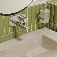 Wasserkraft Wern 4200 Смеситель для раковины встраиваемый, излив 19,1 см, цвет: никель 4230