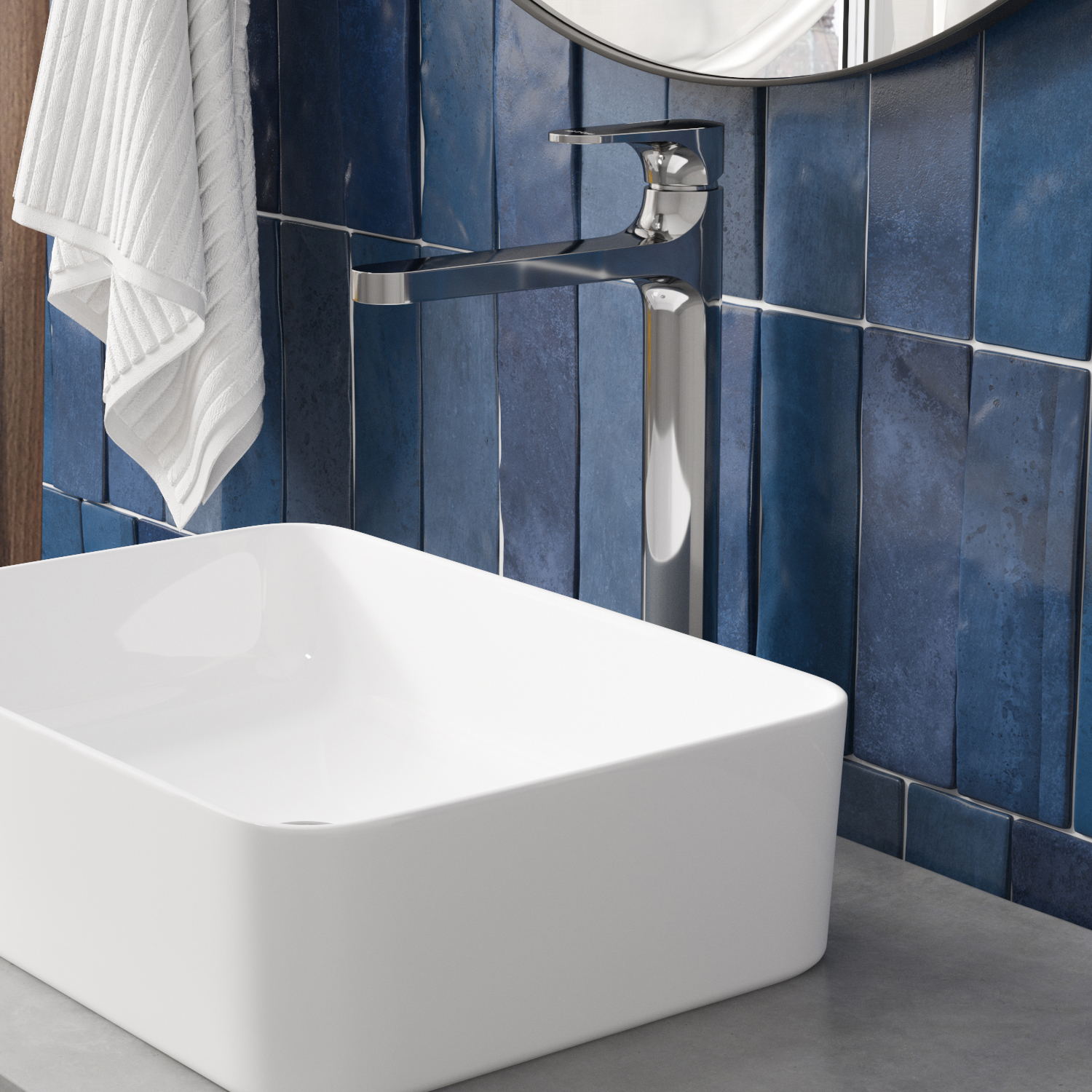 Wasserkraft Weida 3100 Смеситель для раковины 1 отв., без дк, высота излива 25,4 см, цвет: хром 3103H