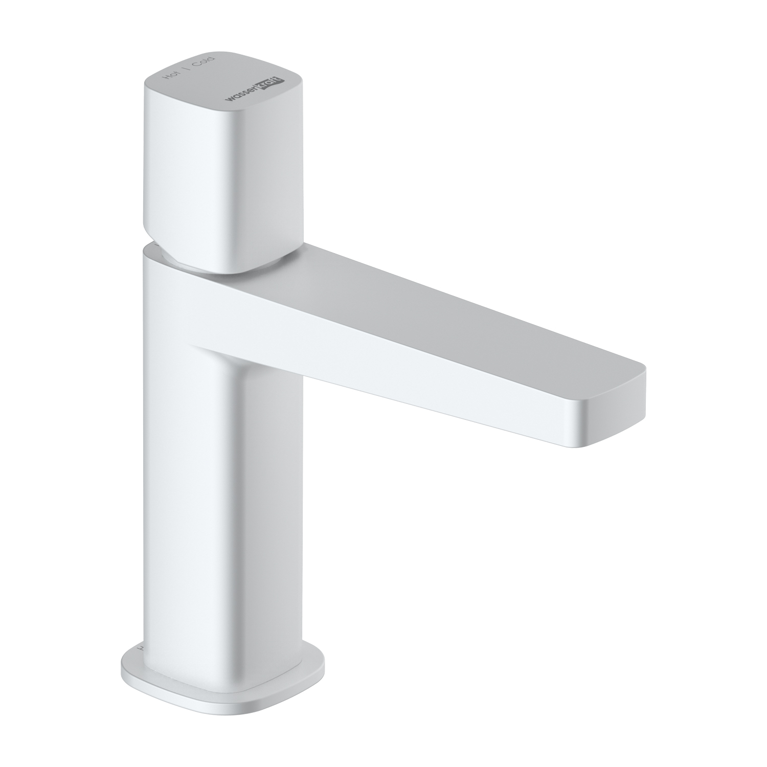 Wasserkraft Saale 9500 Смеситель для раковины, без дк, излив 10,3 см, цвет: белый soft-touch 9503