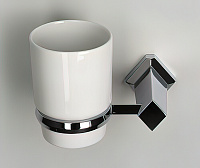 Wasserkraft Aller Стакан для зубных щеток подвесной, фарфоровый цвет: хром K-1128C