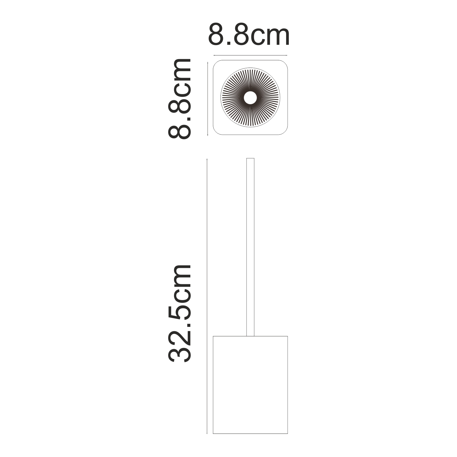 Wasserkraft Paar Ершик напольный, полирезиновый цвет: черный K-4227
