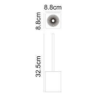 Wasserkraft Paar Ершик напольный, полирезиновый цвет: черный K-4227