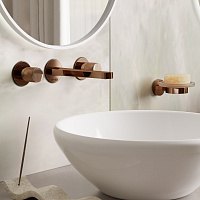 Wasserkraft Paar 8800 Смеситель для раковины встраив., на 3 отв., излив 18 см, цвет: розовое золото 8845