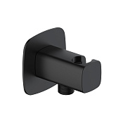 Wasserkraft Naab Шланговое подключение с держателем душа, цвет: черный Soft-touch A327