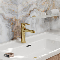 Wasserkraft Neckar 2100 Смеситель для раковины 1 отв., без дк, излив 10,4 см, цвет: глянц. золото 2103