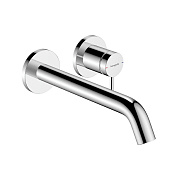 Hansgrohe Tecturis S Смеситель для раковины встраиваемый, внешняя часть, излив 22,5 см, цвет: хром 73351000