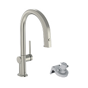 Hansgrohe Aqittura M91 Смеситель для кухни с выдвижным изливом, цвет: нержавеющая сталь 76803800