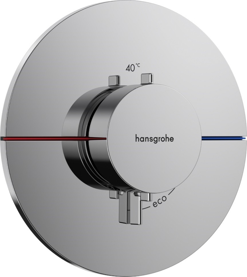 Hansgrohe ShowerSelect S Термостат для душа встраиваемый с регулировкой напора, цвет: хром 15559000