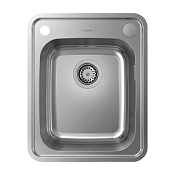 Hansgrohe S41 Кухонная мойка встраиваемая сверху 1 чаша 42x52 см, цвет: нержавеющая сталь 43334800