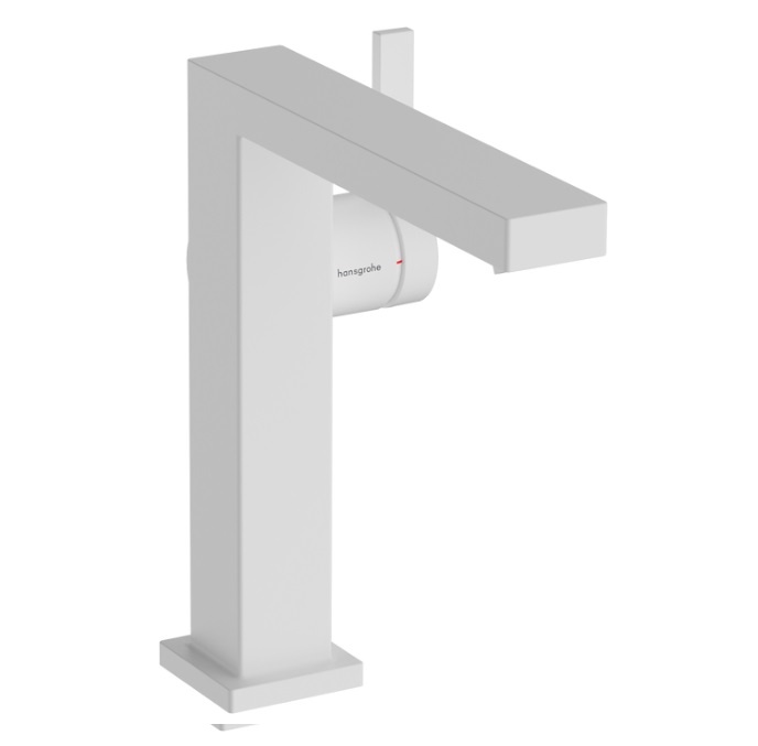 Hansgrohe Tecturis E Смеситель для раковины, высокий, без донного клапана, цвет: матовый белый 73041700