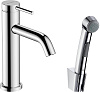Hansgrohe Tecturis S Смеситель для раковины однорычажный с гигиеническим душем, цвет: хром 73211000