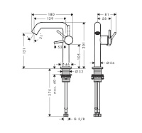 Hansgrohe Tecturis S Смеситель для раковины однорычажный, без донного клапана, цвет: хром 73341000