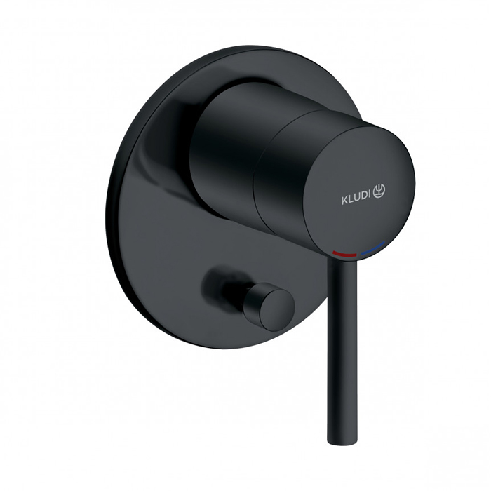 Kludi Bozz Смеситель для ванны встраиваемый, внешняя часть, цвет: черный матовый 387163976