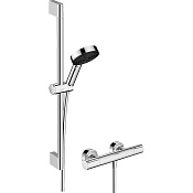 Hansgrohe Pulsify Select S Душевой комплект с термостатом, руч. душем и штангой 65 см, цвет: хром 24272000