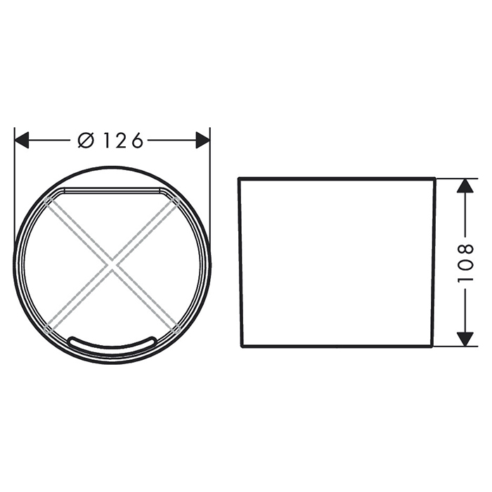 Hansgrohe WallStoris Planet Edition Стакан на штангу круглый, пластик, цвет: песочный 28916210
