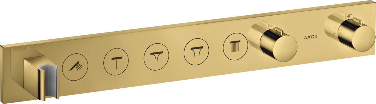 Axor ShowerSelect Термостат для душа встраиваемый на 5 потребителей, цвет: полированное золото 18358990