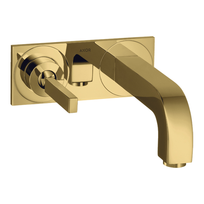 Axor Citterio Смеситель для раковины встраиваемый внешняя часть, с д/к, цвет: шлифованное золото 39115990